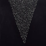 1960s Black Velvet Shift Dress with Heavy Beading