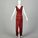 Small Talbot Runhof Red Evening Gown Sweetheart Neckline Formal Dress