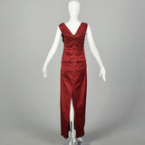 Small Talbot Runhof Red Evening Gown Sweetheart Neckline Formal Dress