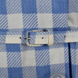 1950s Blue and White Gingham Day Dress