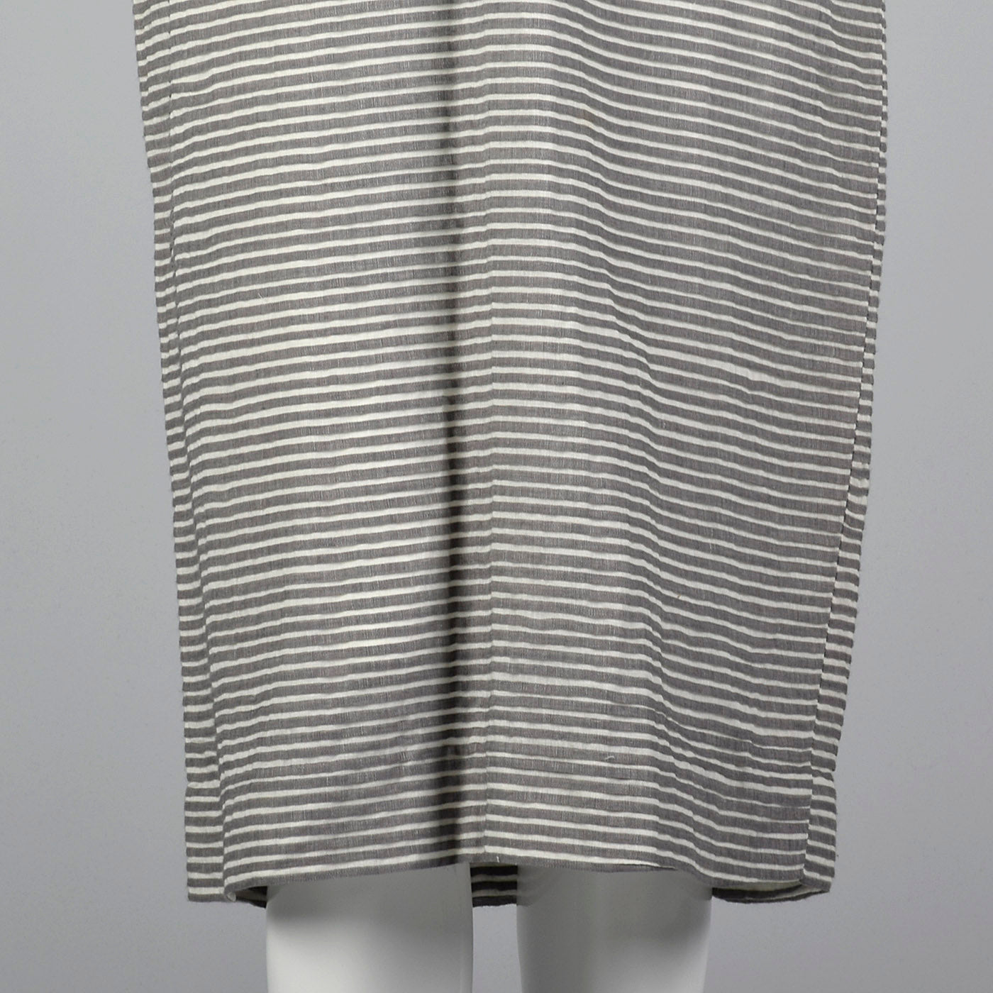 1960s Gray Textured Stripe Dress with Matching Jacket