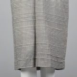 1960s Gray Textured Stripe Dress with Matching Jacket