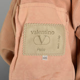 Medium-Large Valentino 1980s Pink Suede Shirt