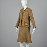 1960s Tweed Skirt Suit in Great Autumn Colors