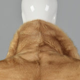 1960s Buff Mink Stole with Pockets