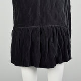 Medium 2005 Skirt Lanvin Winter Collection Zip Side Grey Velvet Ruffle