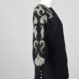 Small Miguel Cruz 1980s Two Piece Skirt Suit