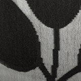 1930s Sheer Black Silk Dress with Abstract Leaf Design