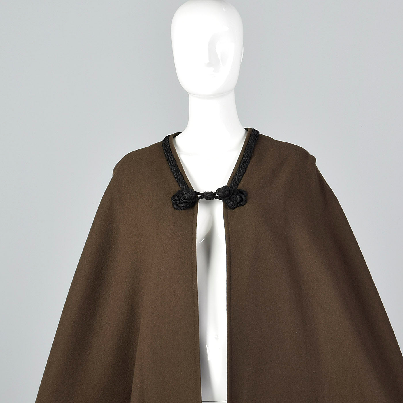 Elegant 1976 Yves Saint Laurent Russian Collection Wool Cape with a Huge Sweep