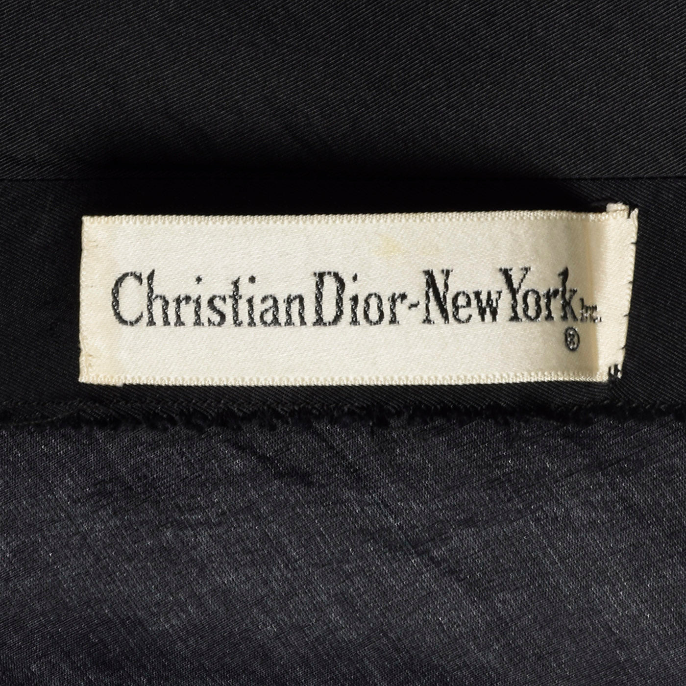 1940s Christian Dior Black Silk Evening Dress
