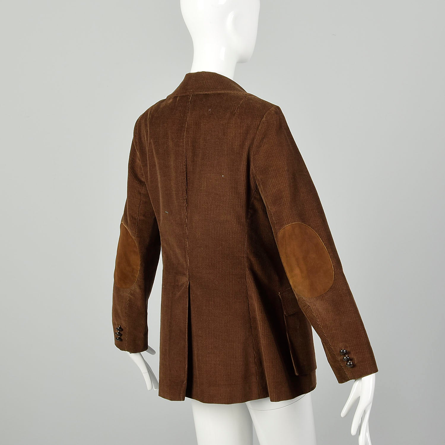 Small 1970s Brown Corduroy Blazer Casual Boho Hippie Jacket