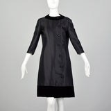 Small 1960s Silk and Wool Cocktail Dress