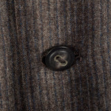 1950s Mens Gray and Charcoal Stripe Jacket