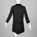 1960s Black Top Coat Style Jacket
