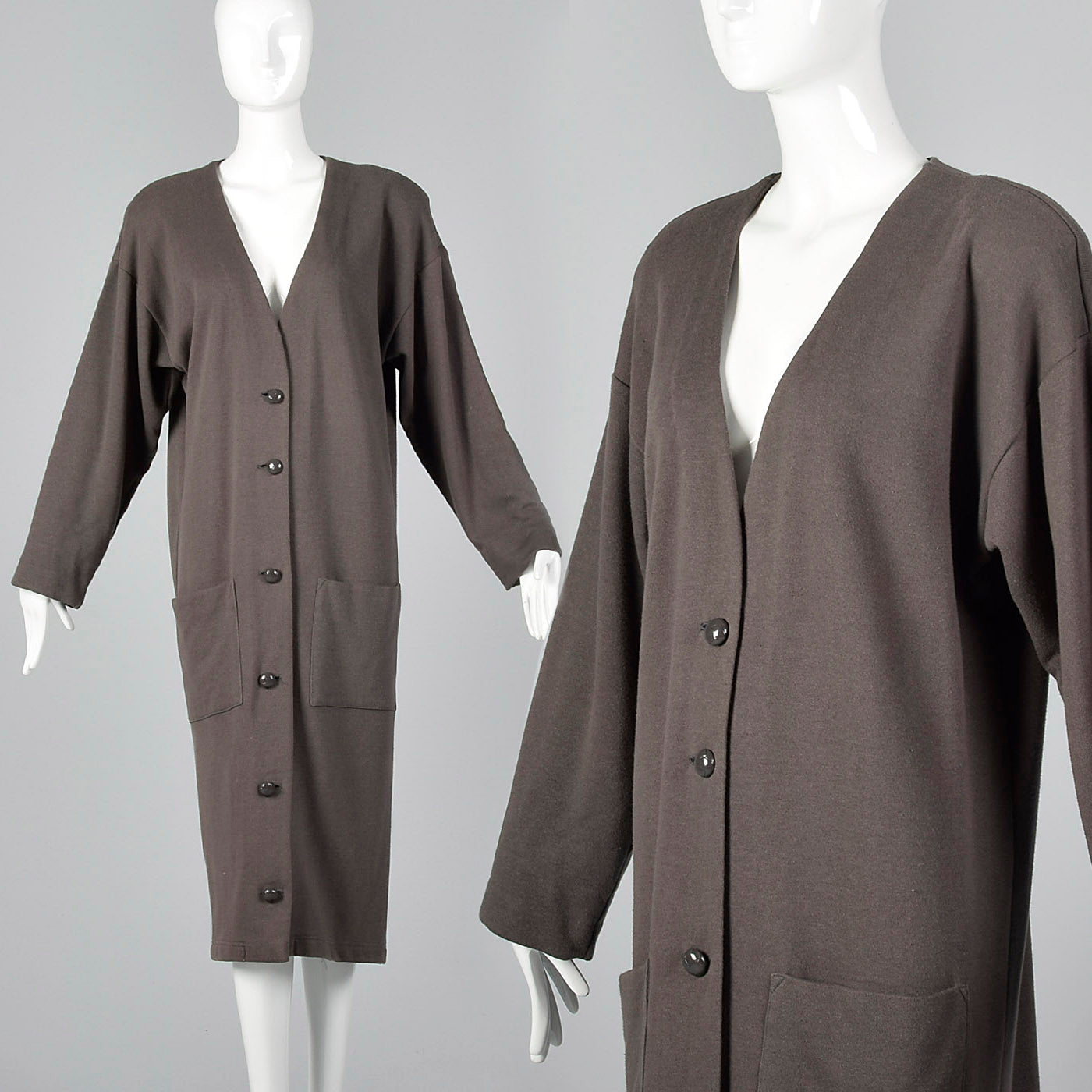 1990s Norma Kamali Long Knit Cardigan