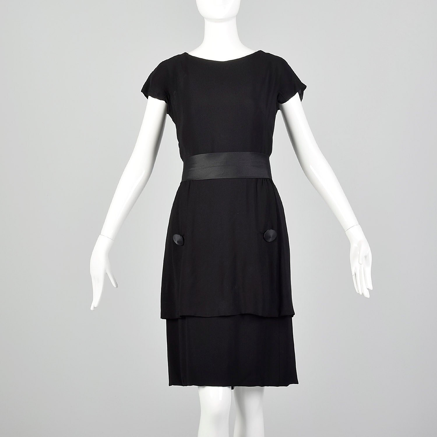 Small 1960s Harvey Berin by Karen Stark Little Black Dress