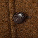 Medium 1960s Mens Pendleton Winter Coat Rust Brown Wool Jacket