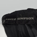 1960s Adele Simpson Black Dress with Great Neckline