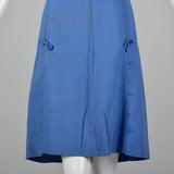 XS 1960s Blue Shift Dress