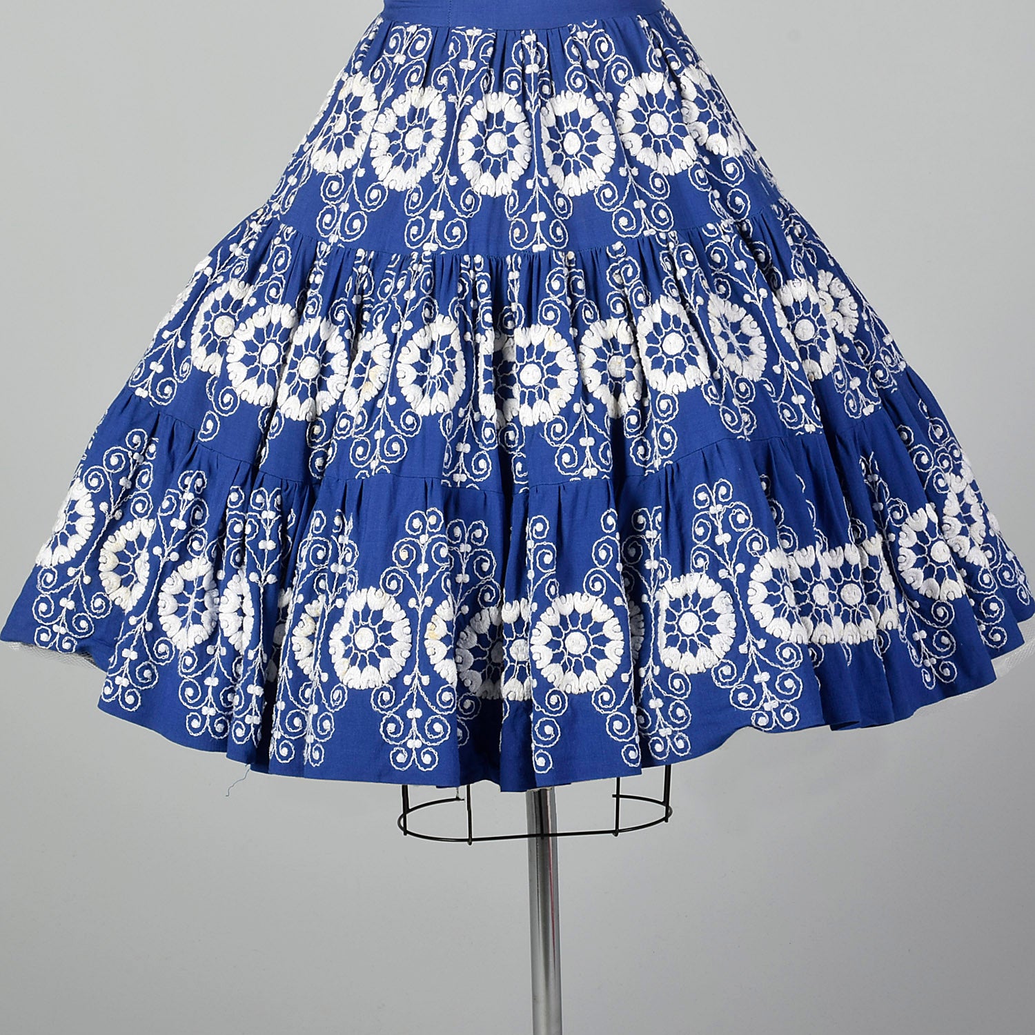 Unbranded 50s Blue Dress W/ Circle Skirt