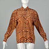 Large Escada 1980s Printed Blouse