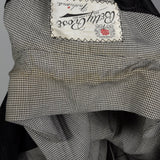 1950s Black and White Houndstooth Jacket