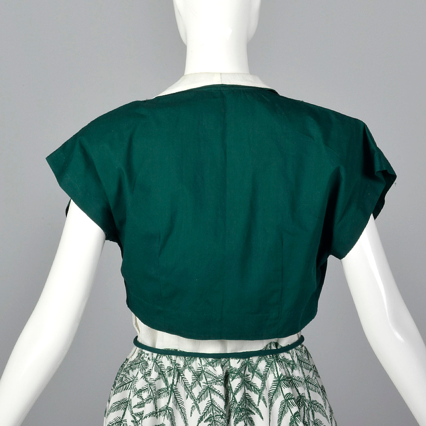 1950s Novelty Fern Dress