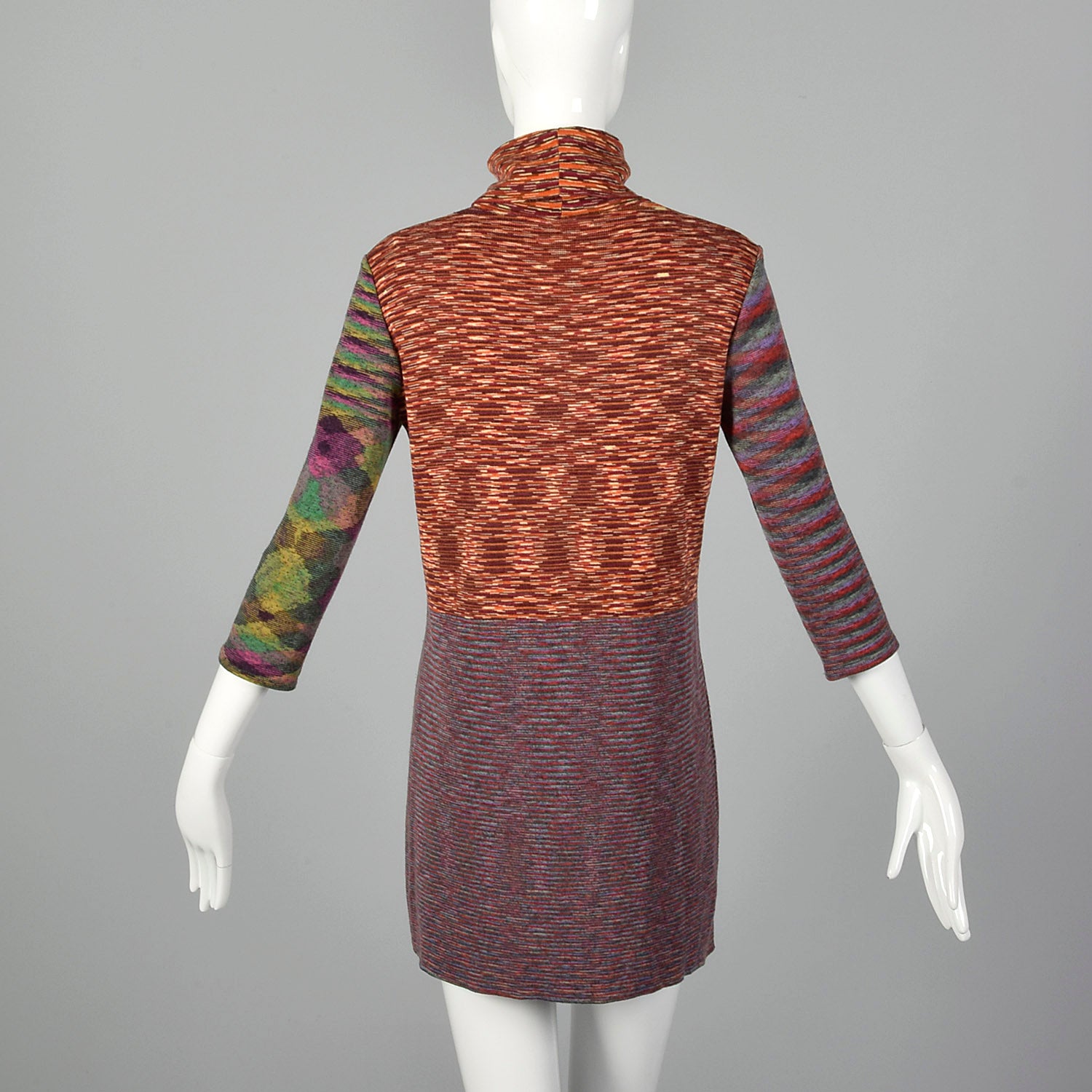 Missoni 1970s Turtleneck Mini Dress