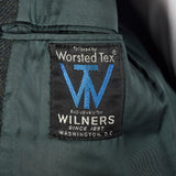 1960s Dark Green Herringbone Tweed Long Coat