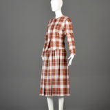 1980s Norma Kamali Knit Separates Set in Plaid