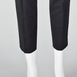 2000s Low Rise Black Pants with Bow Waist