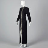 1980s St John Knit Black Evening  Dress