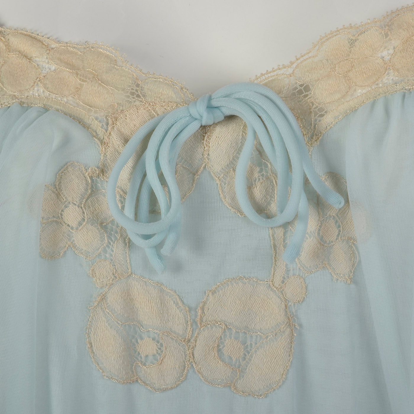1950s Blue Nightgown and Peignoir Set