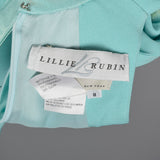 1980s Lillie Rubin Mint Green Dress