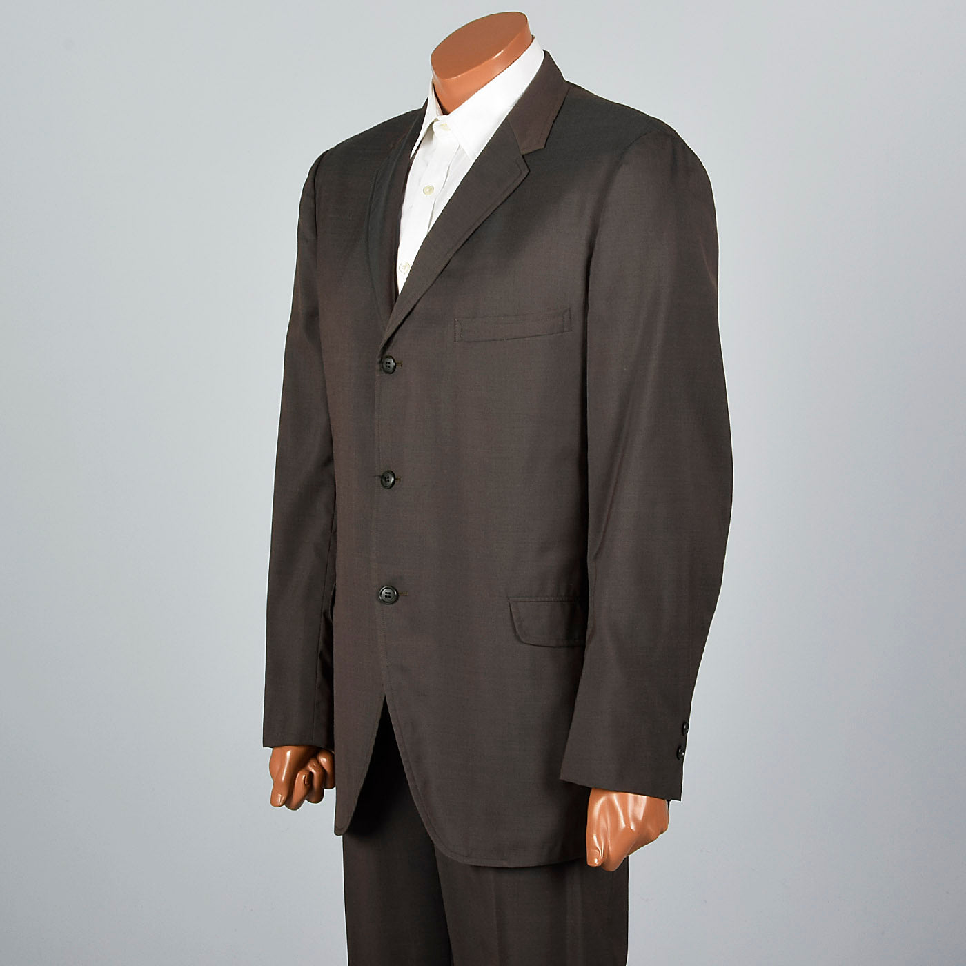 1950s Mens Brown Summer Two Piece Suit