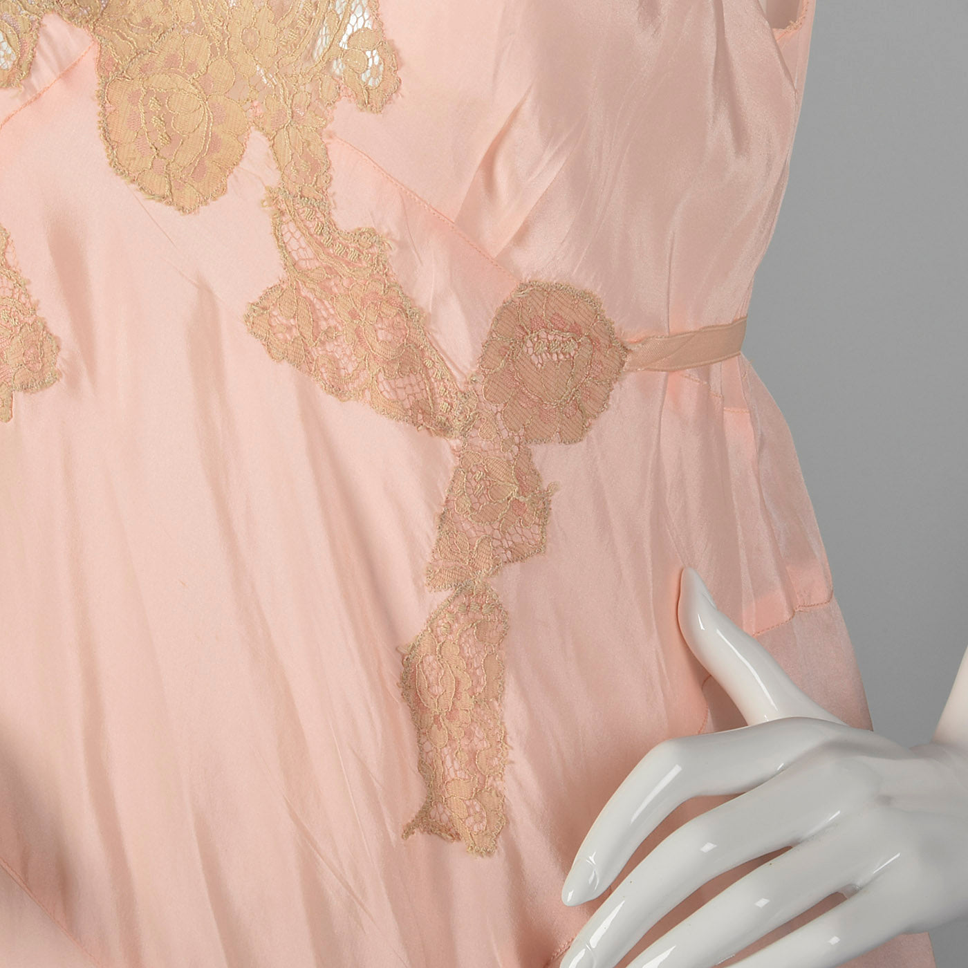 1920s Pink Silk Jumpsuit Pajamas