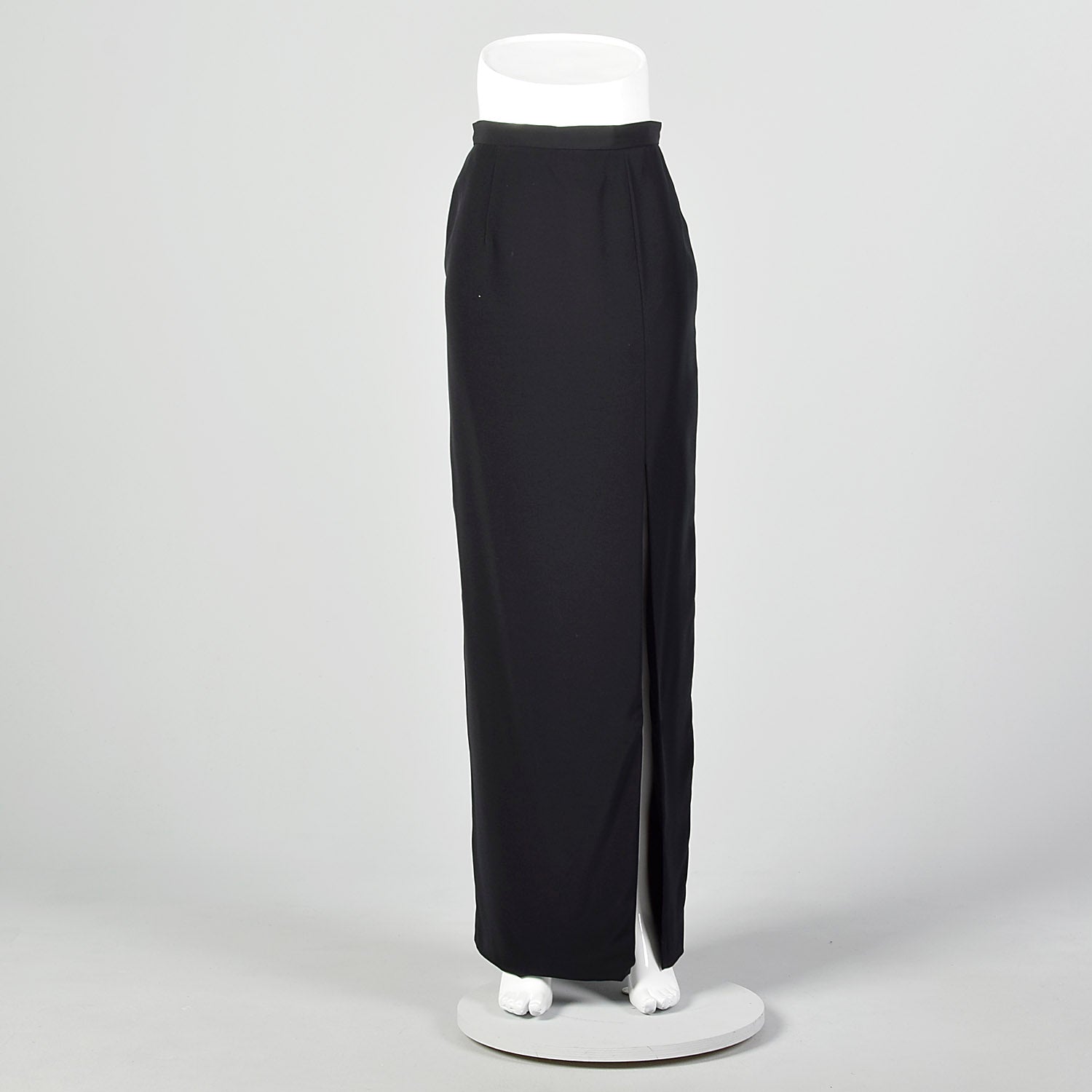 Oleg Cassini Black Tie Long Formal Pencil Skirt