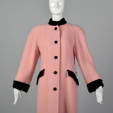 Small 1980s Pink Wool Jacket