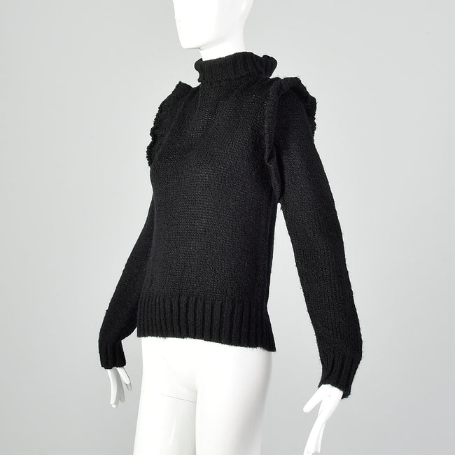 Diane Von Furstenberg Black Turtleneck Sweater