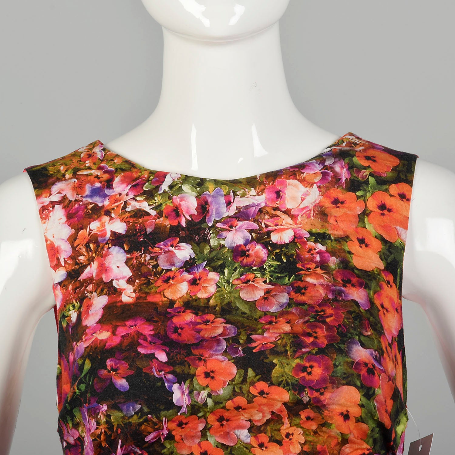 XS Nicole Miller Artelier Floral Mini Dress Summer Sleeveless Designer