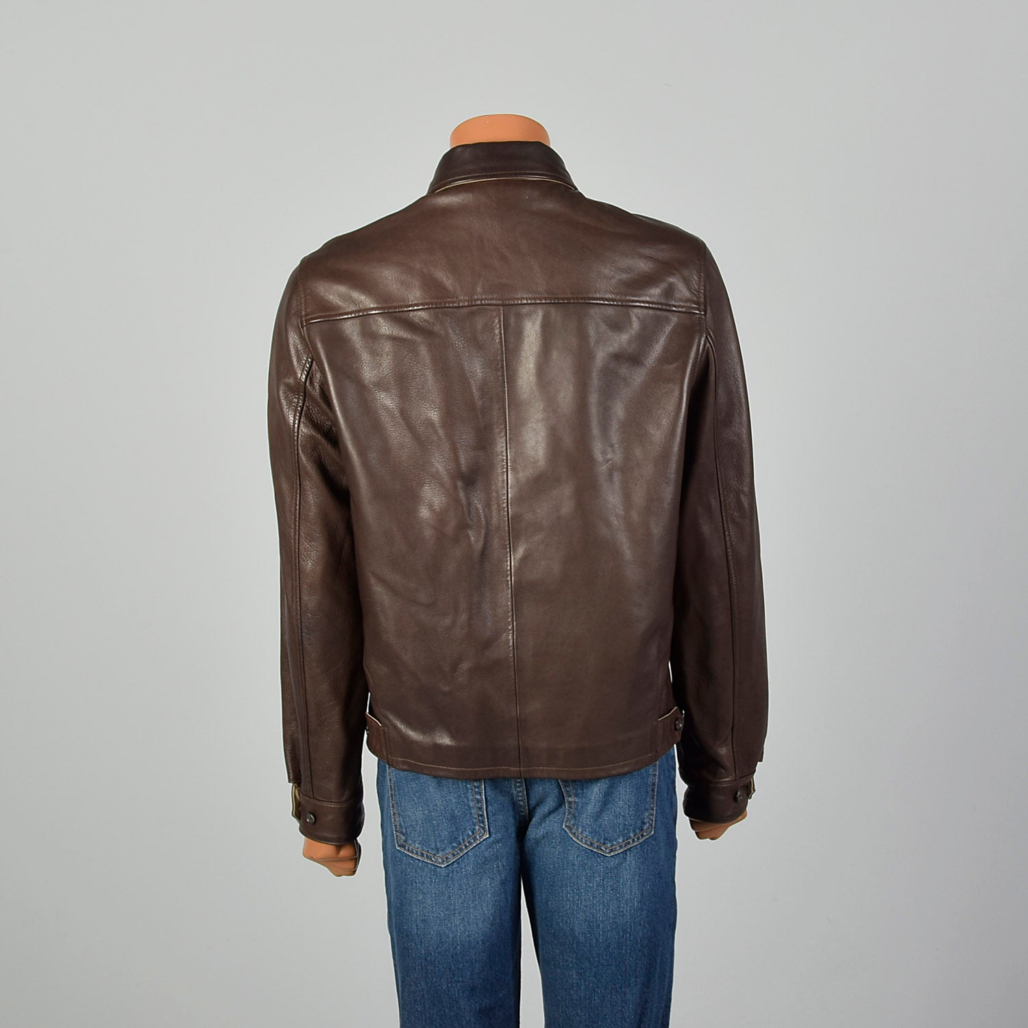Medium Polo Ralph Lauren Brown Leather Jacket