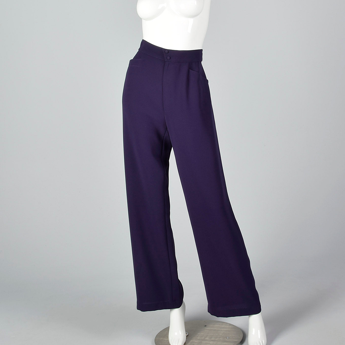 1980s Thierry Mugler Purple Pant Suit