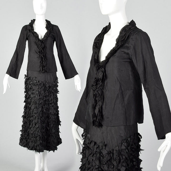 Medium 2000s Chan Luu Black Silk Set