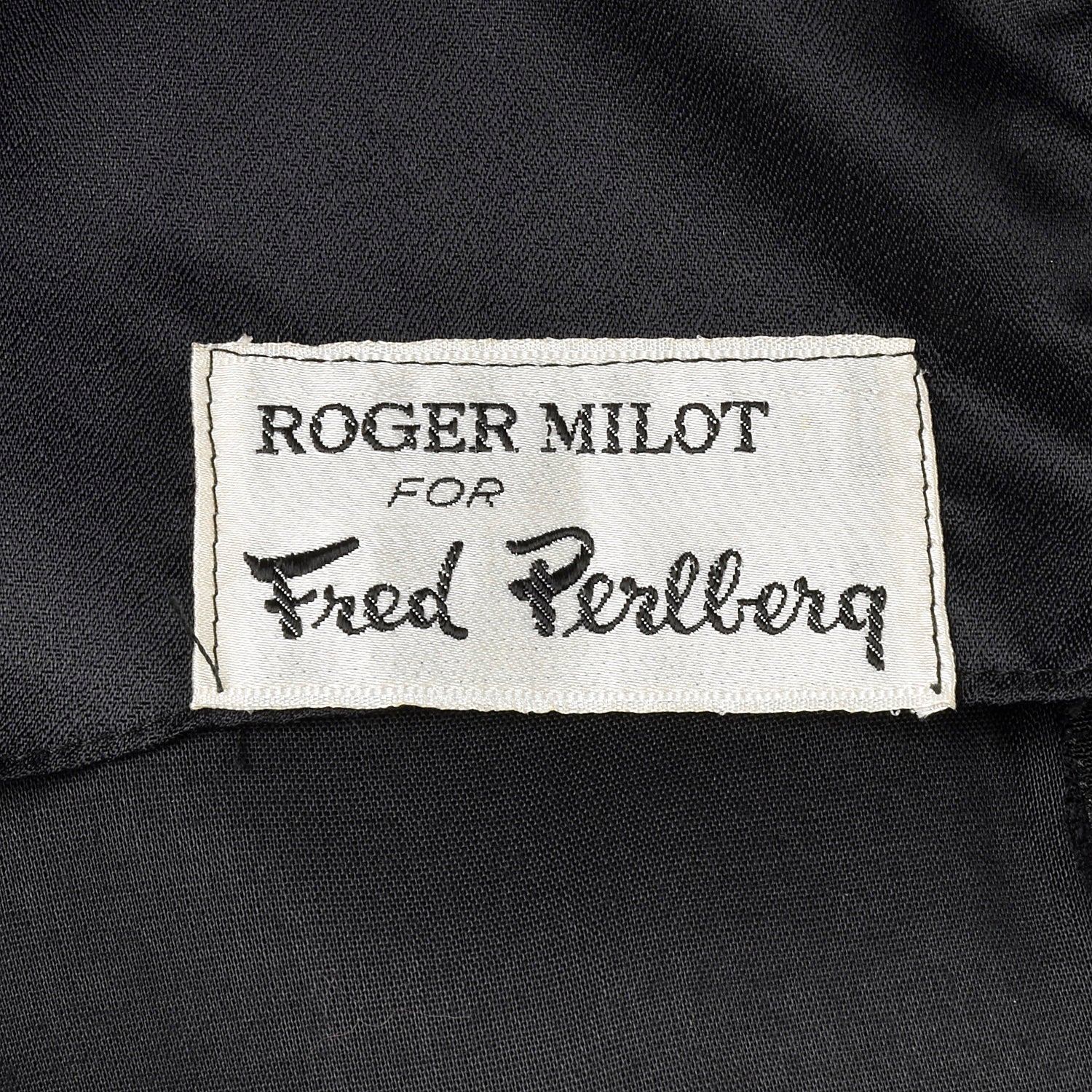 XS Roger Milot for Fred Perlberg 1960s Black Dress