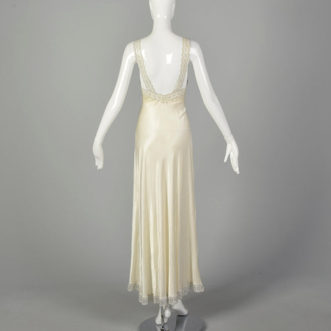 XS 1930s Bridal Nightgown Wedding Night Lingerie