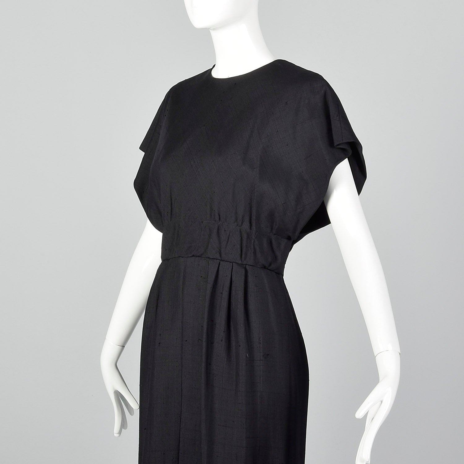 1960s Little Black Dress with Large Back Buttons