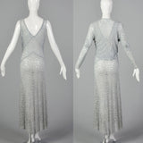 Small 1930s Blue Lace Dress and Jacket Set