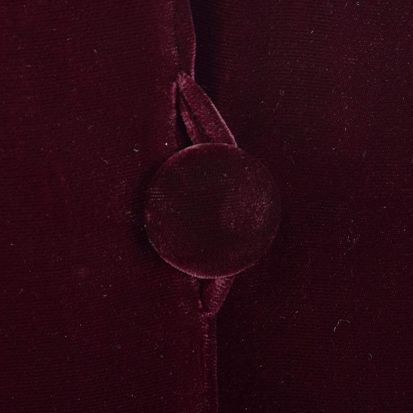 1940s Burgundy Velvet Opera Coat