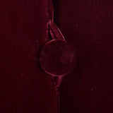 1940s Burgundy Velvet Opera Coat