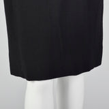 1970s Geoffrey Beene Black Pencil Dress